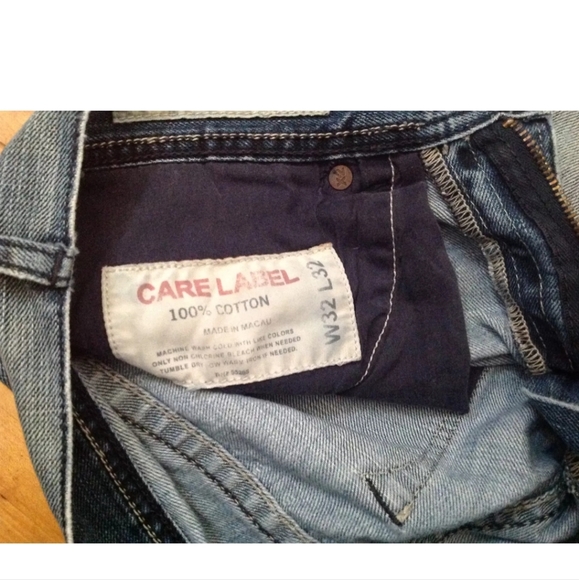 X2 Quality Denim M42 Loose Blue 100% Cotton Men's Jeans Size W32 L32 Boot Cut - Picture 9 of 12